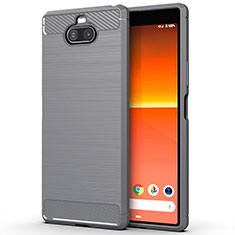 Custodia Silicone Cover Morbida Line per Sony Xperia 8 Grigio