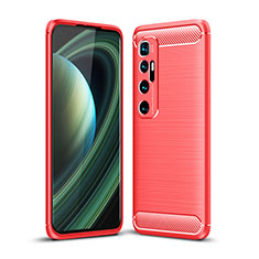 Custodia Silicone Cover Morbida Line per Xiaomi Mi 10 Ultra Rosso