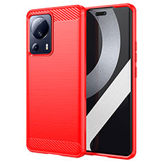 Custodia Silicone Cover Morbida Line per Xiaomi Mi 13 Lite 5G Rosso