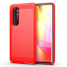 Custodia Silicone Cover Morbida Line per Xiaomi Mi Note 10 Lite Rosso