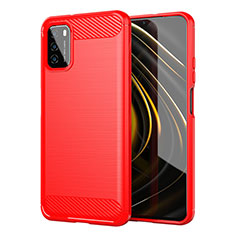 Custodia Silicone Cover Morbida Line per Xiaomi Poco M3 Rosso