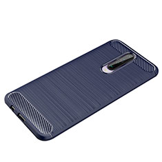 Custodia Silicone Cover Morbida Line per Xiaomi Poco X2 Blu