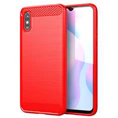 Custodia Silicone Cover Morbida Line per Xiaomi Redmi 9AT Rosso