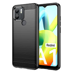 Custodia Silicone Cover Morbida Line per Xiaomi Redmi A1 Plus Nero