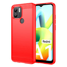 Custodia Silicone Cover Morbida Line per Xiaomi Redmi A1 Plus Rosso