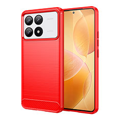 Custodia Silicone Cover Morbida Line per Xiaomi Redmi K70 Pro 5G Rosso