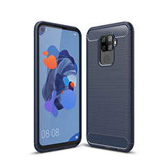 Custodia Silicone Cover Morbida Line S01 per Huawei Mate 30 Lite Blu