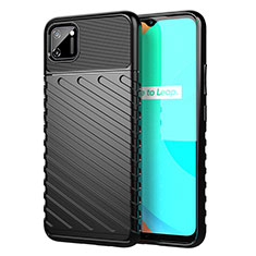 Custodia Silicone Cover Morbida Line S01 per Realme C11 Nero