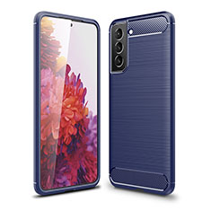 Custodia Silicone Cover Morbida Line S01 per Samsung Galaxy S22 Plus 5G Blu