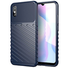 Custodia Silicone Cover Morbida Line S01 per Xiaomi Redmi 9A Blu