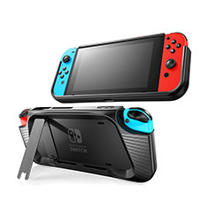 Custodia Silicone Cover Morbida Line S02 per Nintendo Switch Nero