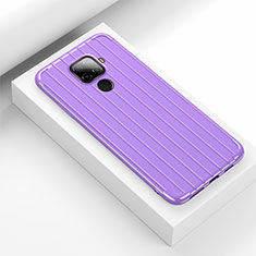 Custodia Silicone Cover Morbida Line S03 per Huawei Mate 30 Lite Viola