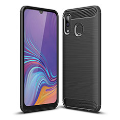 Custodia Silicone Cover Morbida Line WL1 per Samsung Galaxy A20 Nero