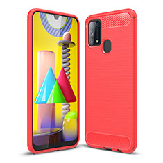 Custodia Silicone Cover Morbida Line WL1 per Samsung Galaxy M21s Rosso