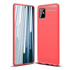 Custodia Silicone Cover Morbida Line WL1 per Samsung Galaxy M60s Rosso