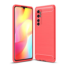 Custodia Silicone Cover Morbida Line WL1 per Xiaomi Mi Note 10 Lite Rosso