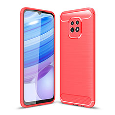 Custodia Silicone Cover Morbida Line WL1 per Xiaomi Redmi 10X 5G Rosso