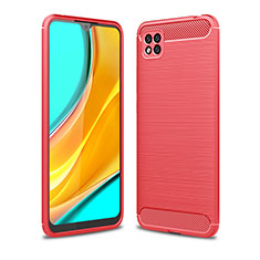 Custodia Silicone Cover Morbida Line WL1 per Xiaomi Redmi 9C NFC Rosso