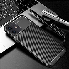 Custodia Silicone Cover Morbida Spigato per Apple iPhone 12 Nero