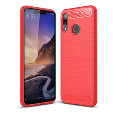 Custodia Silicone Cover Morbida Spigato per Huawei Nova 3i Rosso