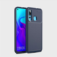 Custodia Silicone Cover Morbida Spigato per Huawei Nova 4 Blu