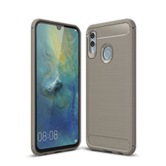 Custodia Silicone Cover Morbida Spigato per Huawei P Smart (2019) Grigio