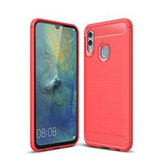 Custodia Silicone Cover Morbida Spigato per Huawei P Smart (2019) Rosso