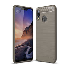 Custodia Silicone Cover Morbida Spigato per Huawei P Smart+ Plus Grigio