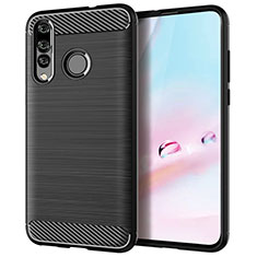 Custodia Silicone Cover Morbida Spigato per Huawei P30 Lite New Edition Nero