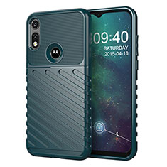 Custodia Silicone Cover Morbida Spigato per Motorola Moto E (2020) Verde