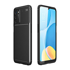 Custodia Silicone Cover Morbida Spigato per Oppo A53s 5G Nero