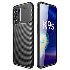 Custodia Silicone Cover Morbida Spigato per Oppo K9S 5G Nero