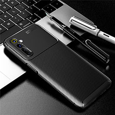 Custodia Silicone Cover Morbida Spigato per Realme 6s Nero