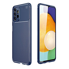 Custodia Silicone Cover Morbida Spigato per Samsung Galaxy A13 4G Blu