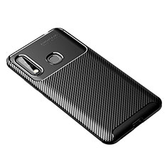 Custodia Silicone Cover Morbida Spigato per Samsung Galaxy A70E Nero