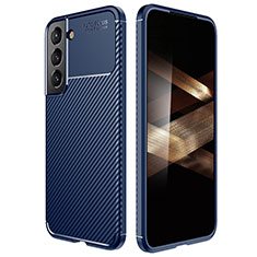 Custodia Silicone Cover Morbida Spigato per Samsung Galaxy S24 Plus 5G Blu