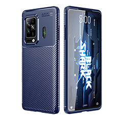 Custodia Silicone Cover Morbida Spigato per Xiaomi Black Shark 5 5G Blu