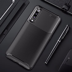 Custodia Silicone Cover Morbida Spigato per Xiaomi Mi 9 Nero