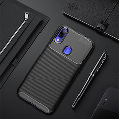 Custodia Silicone Cover Morbida Spigato per Xiaomi Redmi 7 Nero