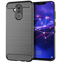 Custodia Silicone Cover Morbida Spigato S01 per Huawei Mate 20 Lite Grigio