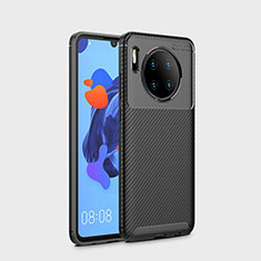 Custodia Silicone Cover Morbida Spigato S01 per Huawei Mate 30 Pro Nero