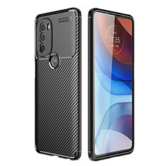 Custodia Silicone Cover Morbida Spigato S01 per Motorola Moto G71 5G Nero