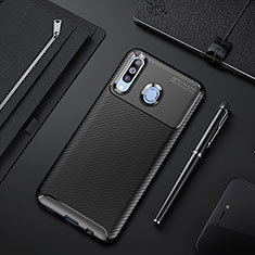 Custodia Silicone Cover Morbida Spigato S01 per Samsung Galaxy A40s Nero