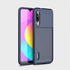 Custodia Silicone Cover Morbida Spigato S01 per Xiaomi Mi A3 Blu