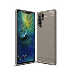 Custodia Silicone Cover Morbida Spigato S03 per Huawei P30 Pro Oro