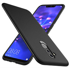 Custodia Silicone Cover Morbida Spigato S05 per Huawei Mate 20 Lite Nero