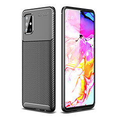 Custodia Silicone Cover Morbida Spigato WL1 per Samsung Galaxy A51 4G Nero