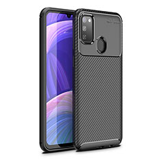 Custodia Silicone Cover Morbida Spigato WL1 per Samsung Galaxy M30s Nero