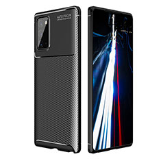 Custodia Silicone Cover Morbida Spigato WL1 per Samsung Galaxy Note 20 5G Nero