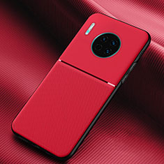 Custodia Silicone Cover Morbida Spigato Y01 per Huawei Mate 30 5G Rosso